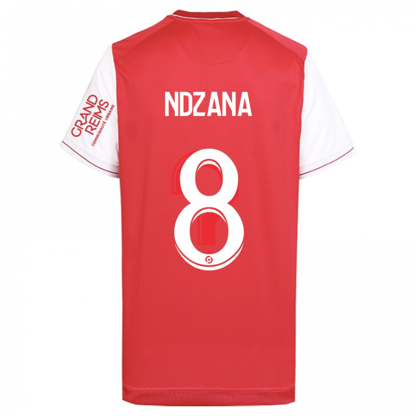 Mujer Camiseta Colette Ndzana Fegue #8 Rojo 1ª Equipación 2023/24 La Camisa