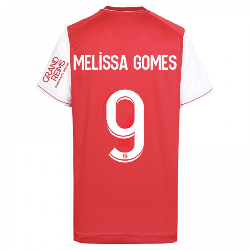 Mujer Camiseta Melissa Ferreira Gomes #9 Rojo 1ª Equipación 2023/24 La Camisa