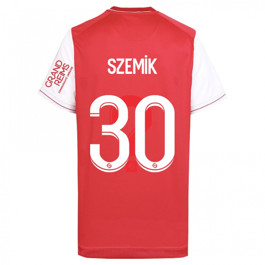 Mujer Camiseta Kinga Szemik #30 Rojo 1ª Equipación 2023/24 La Camisa