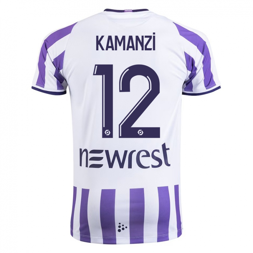 Mujer Camiseta Warren Kamanzi #12 Blanco 1ª Equipación 2023/24 La Camisa