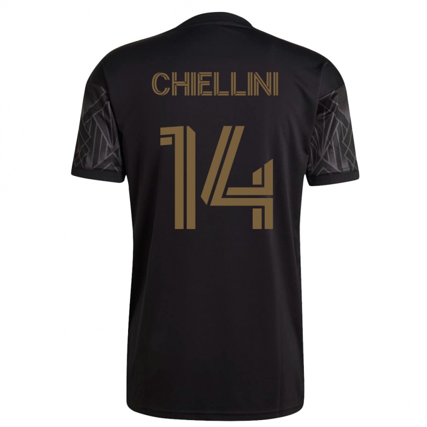 Mujer Camiseta Giorgio Chiellini #14 Negro 1ª Equipación 2023/24 La Camisa