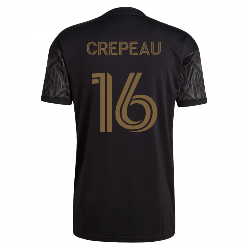Mujer Camiseta Maxime Crépeau #16 Negro 1ª Equipación 2023/24 La Camisa