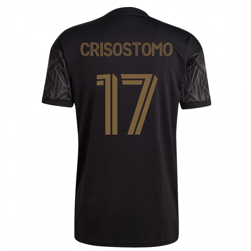Mujer Camiseta Danny Crisostomo #17 Negro 1ª Equipación 2023/24 La Camisa