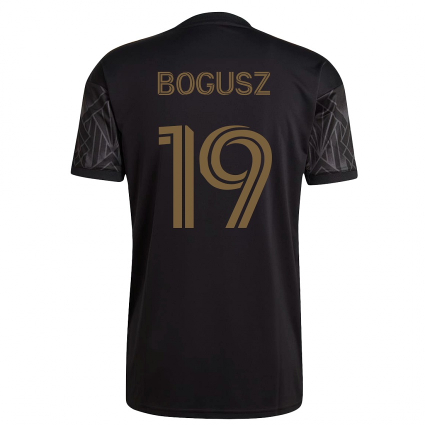 Mujer Camiseta Mateusz Bogusz #19 Negro 1ª Equipación 2023/24 La Camisa