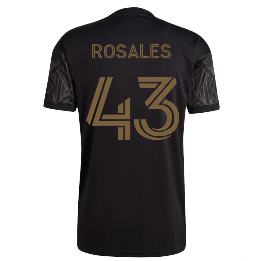 Mujer Camiseta Diego Rosales #43 Negro 1ª Equipación 2023/24 La Camisa