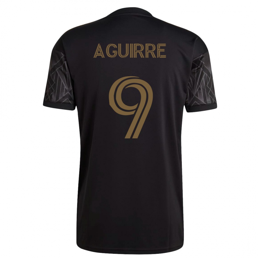 Mujer Camiseta Dustin Aguirre #9 Negro 1ª Equipación 2023/24 La Camisa