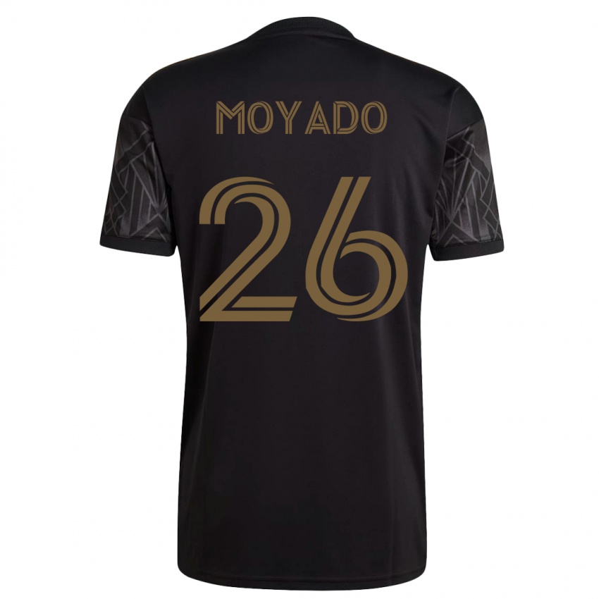 Mujer Camiseta Bryan Moyado #26 Negro 1ª Equipación 2023/24 La Camisa