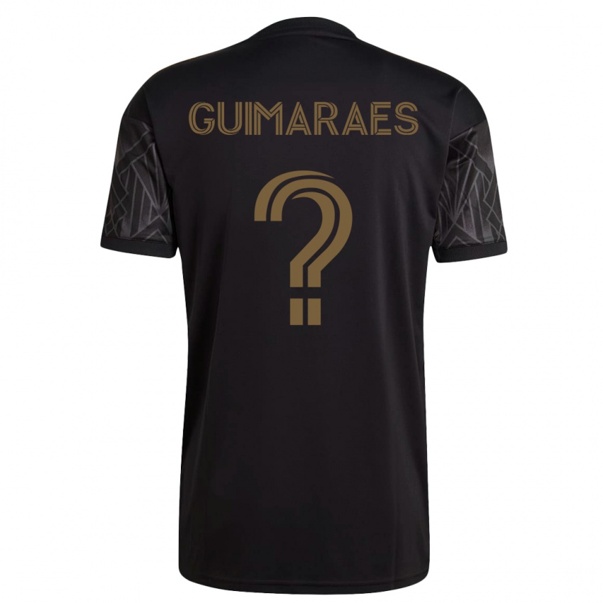 Mujer Camiseta Pedro Guimaraes #0 Negro 1ª Equipación 2023/24 La Camisa