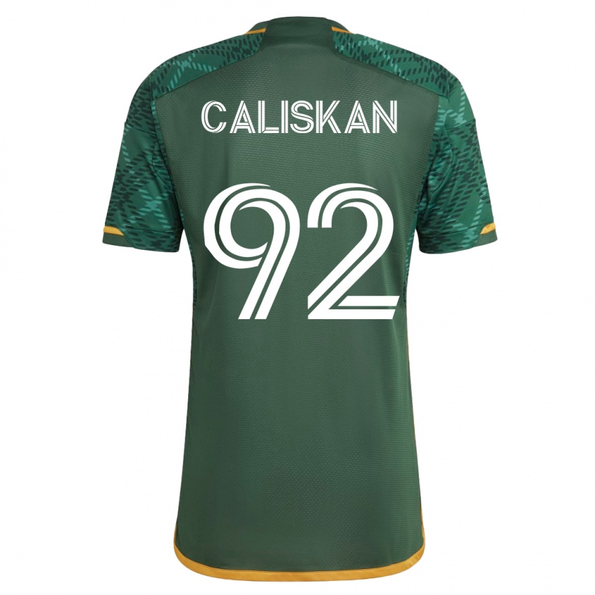 Mujer Camiseta Noel Caliskan #92 Verde 1ª Equipación 2023/24 La Camisa