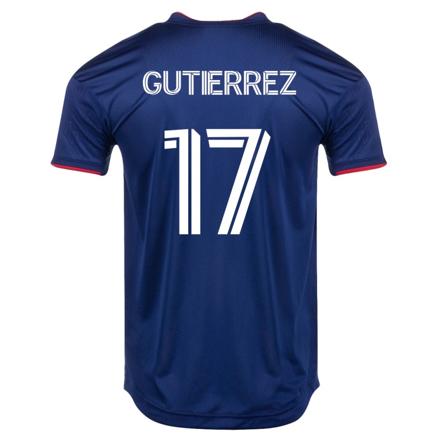 Mujer Camiseta Brian Gutiérrez #17 Armada 1ª Equipación 2023/24 La Camisa