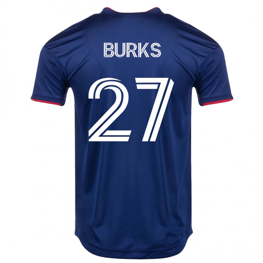 Mujer Camiseta Kendall Burks #27 Armada 1ª Equipación 2023/24 La Camisa