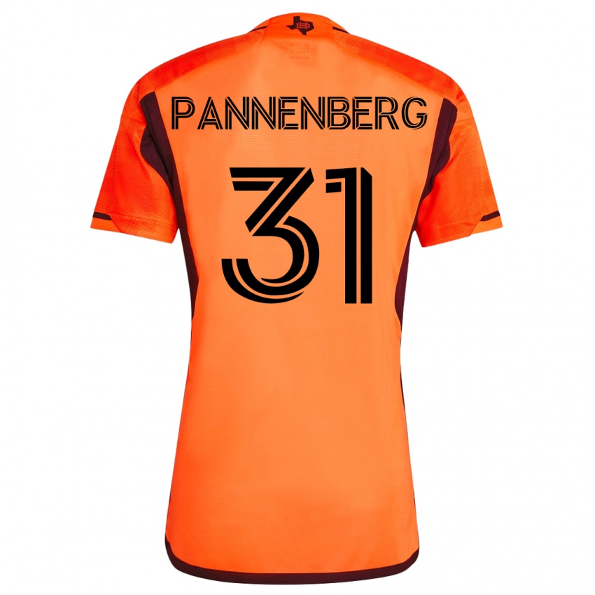 Mujer Camiseta Andrew Pannenberg #31 Naranja 1ª Equipación 2023/24 La Camisa
