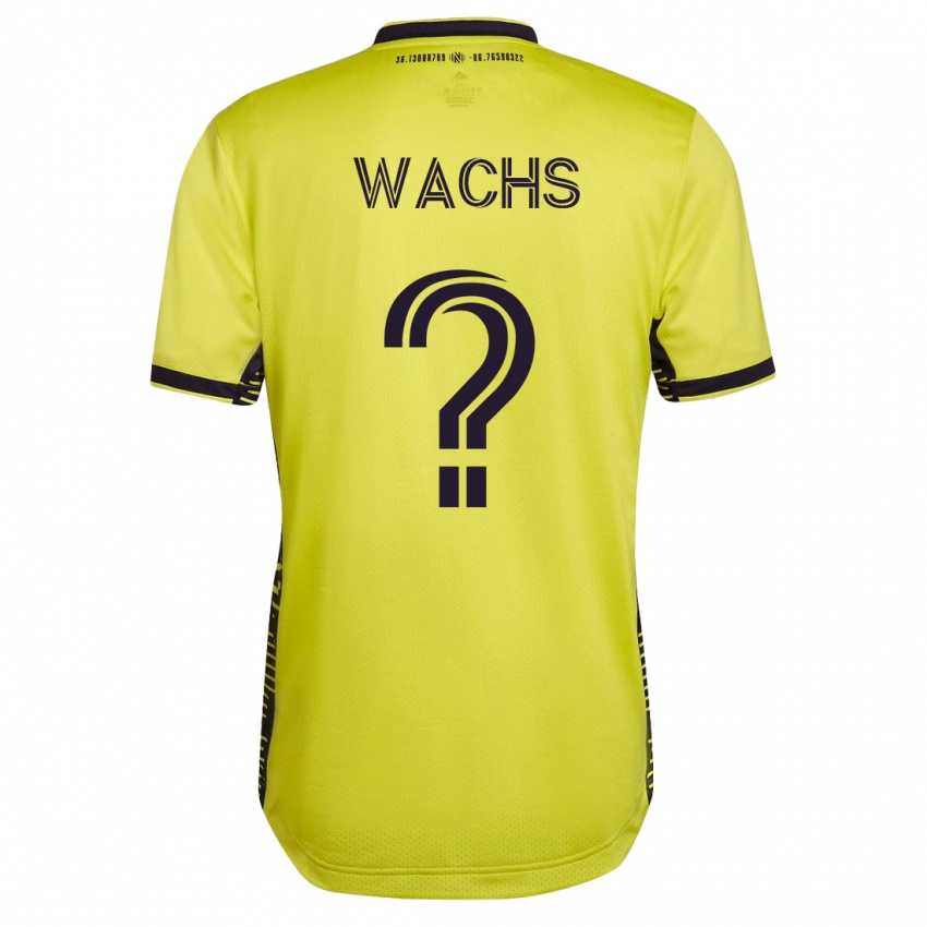 Mujer Camiseta Eli Wachs #0 Amarillo 1ª Equipación 2023/24 La Camisa