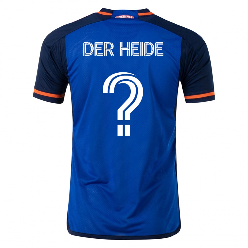 Mujer Camiseta Dimas Van Der Heide #0 Azul 1ª Equipación 2023/24 La Camisa