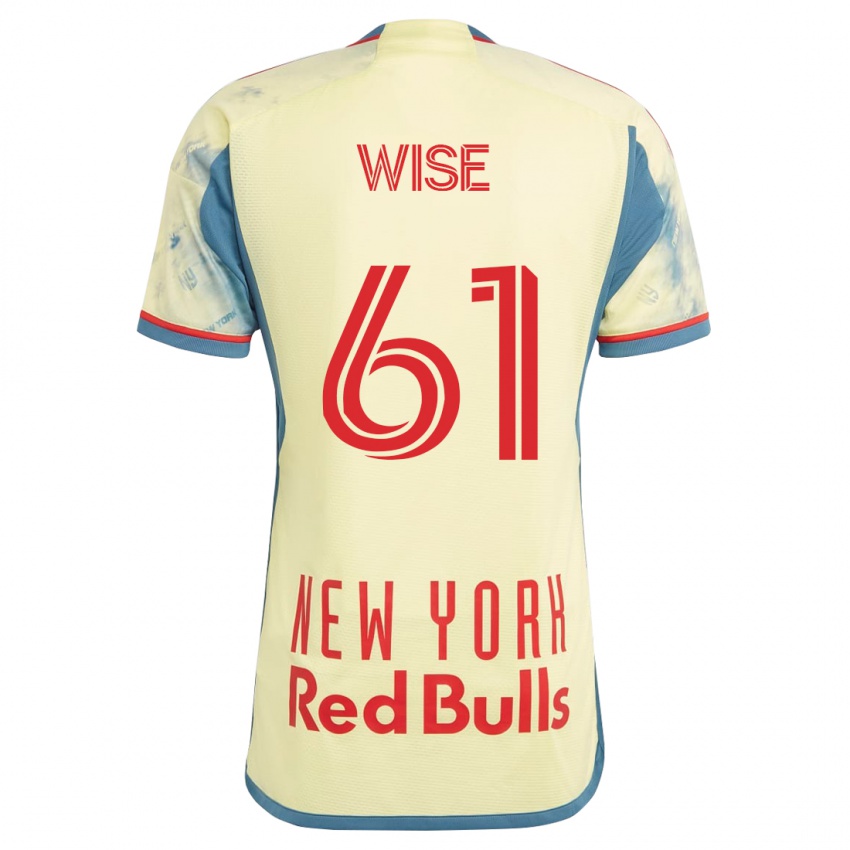 Mujer Camiseta Henry Wise #61 Amarillo 1ª Equipación 2023/24 La Camisa