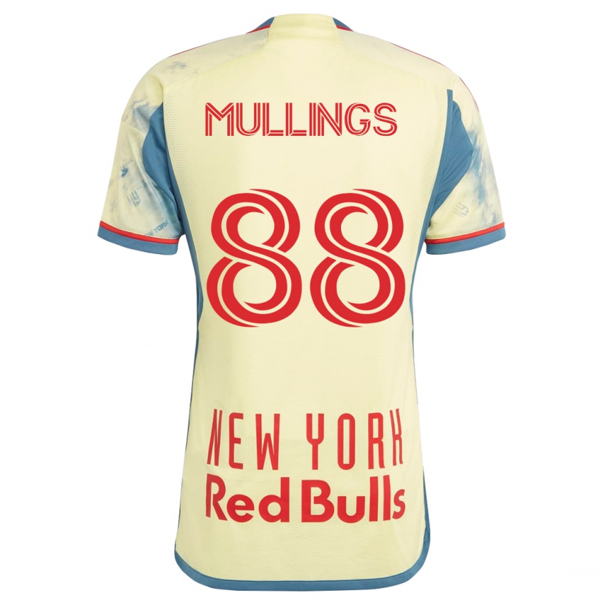 Mujer Camiseta O'vonte Mullings #88 Amarillo 1ª Equipación 2023/24 La Camisa