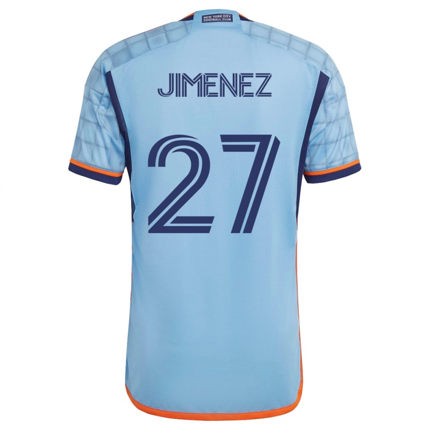 Mujer Camiseta Jonathan Jiménez #27 Azul 1ª Equipación 2023/24 La Camisa