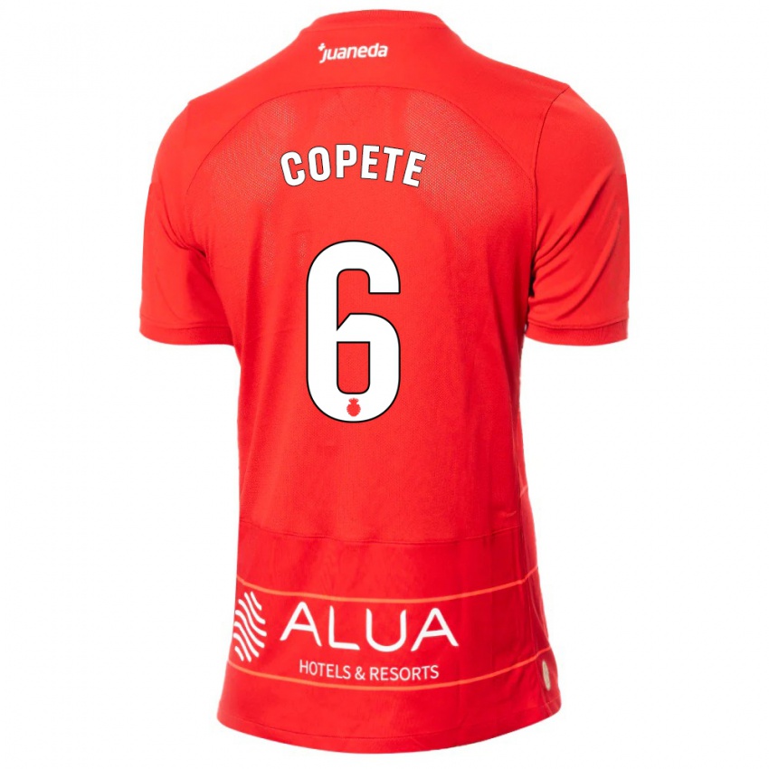 Mujer Camiseta José Copete #6 Rojo 1ª Equipación 2023/24 La Camisa