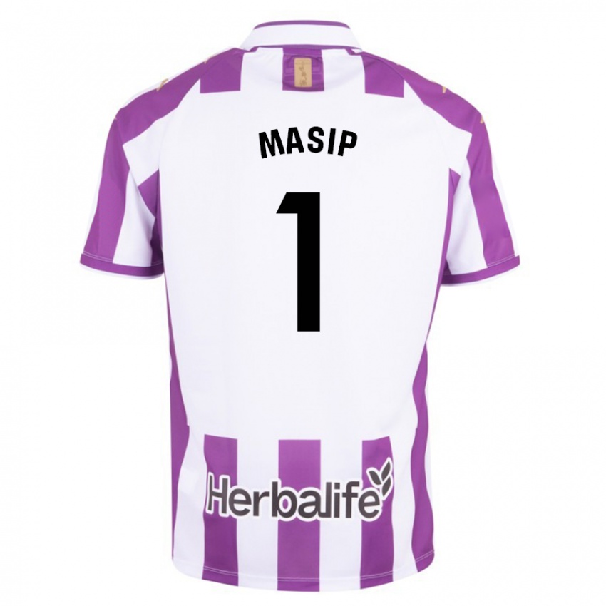 Mujer Camiseta Jordi Masip #1 Morado 1ª Equipación 2023/24 La Camisa