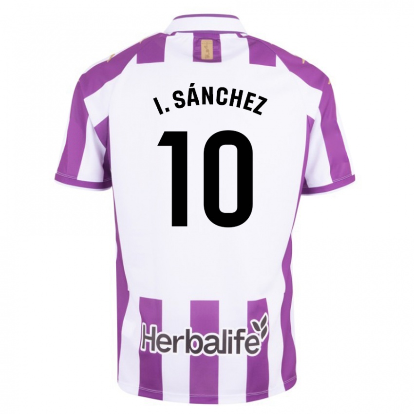 Mujer Camiseta Iván Sánchez #10 Morado 1ª Equipación 2023/24 La Camisa