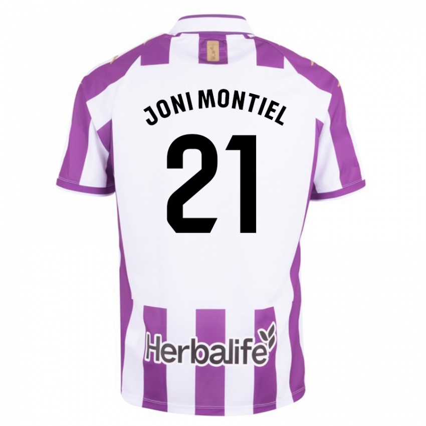 Mujer Camiseta Joni Montiel #21 Morado 1ª Equipación 2023/24 La Camisa