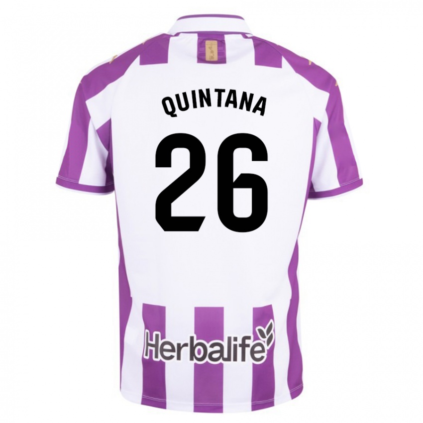 Mujer Camiseta Alberto Quintana #26 Morado 1ª Equipación 2023/24 La Camisa