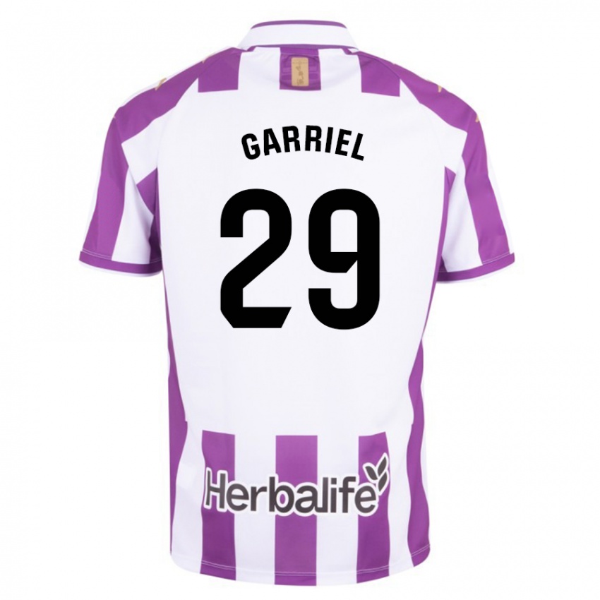 Mujer Camiseta Iván Garriel #29 Morado 1ª Equipación 2023/24 La Camisa