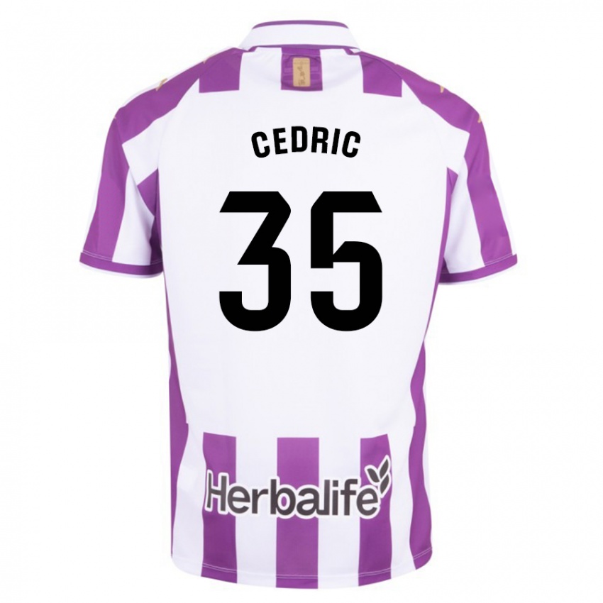 Mujer Camiseta Iván Cédric #35 Morado 1ª Equipación 2023/24 La Camisa