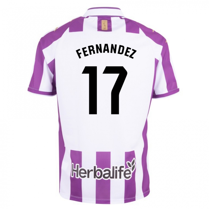 Mujer Camiseta Dani Fernández #17 Morado 1ª Equipación 2023/24 La Camisa