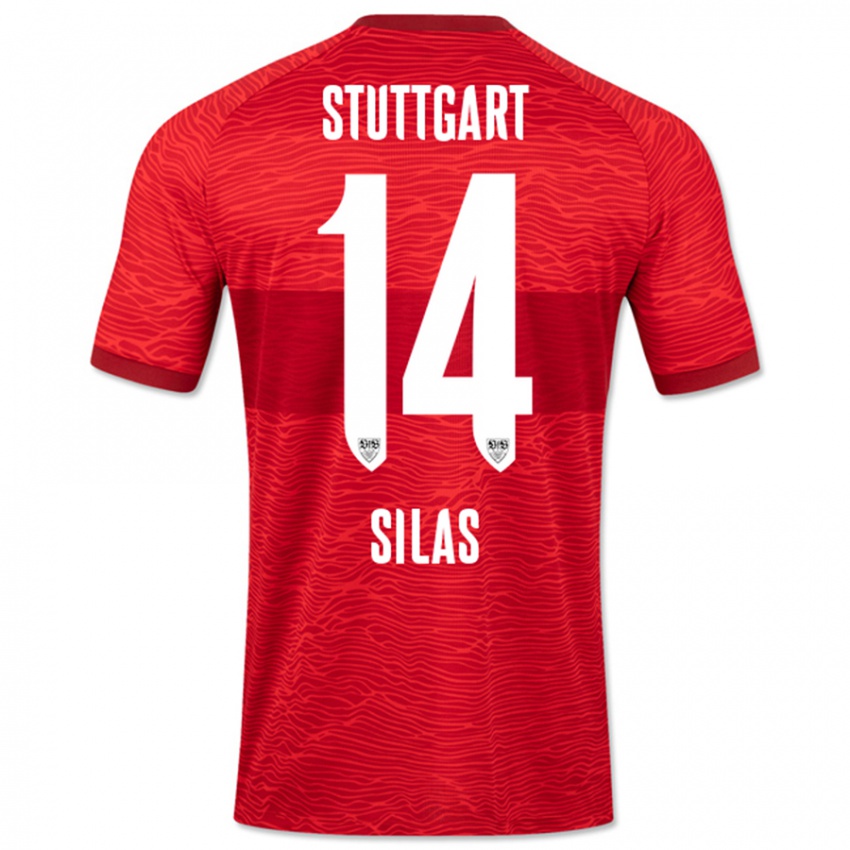 Mujer Camiseta Silas #14 Rojo 2ª Equipación 2023/24 La Camisa