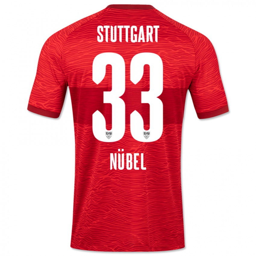 Mujer Camiseta Alexander Nübel #33 Rojo 2ª Equipación 2023/24 La Camisa
