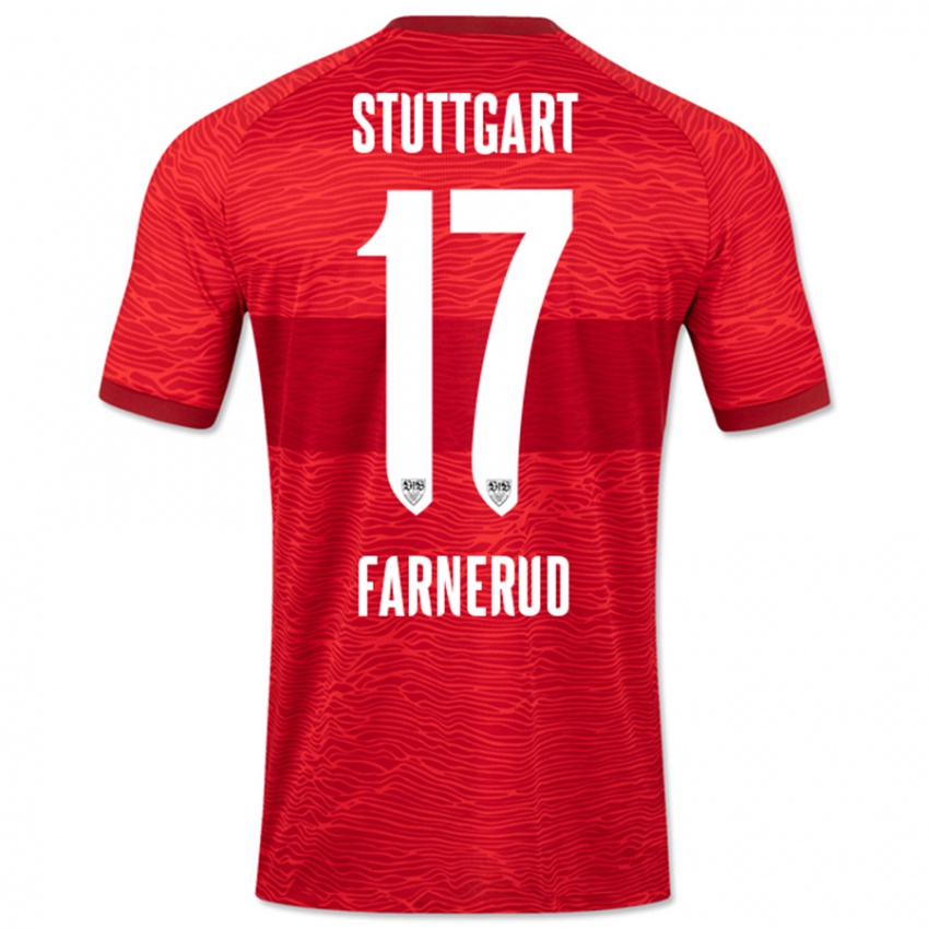 Mujer Camiseta Colin Farnerud #17 Rojo 2ª Equipación 2023/24 La Camisa