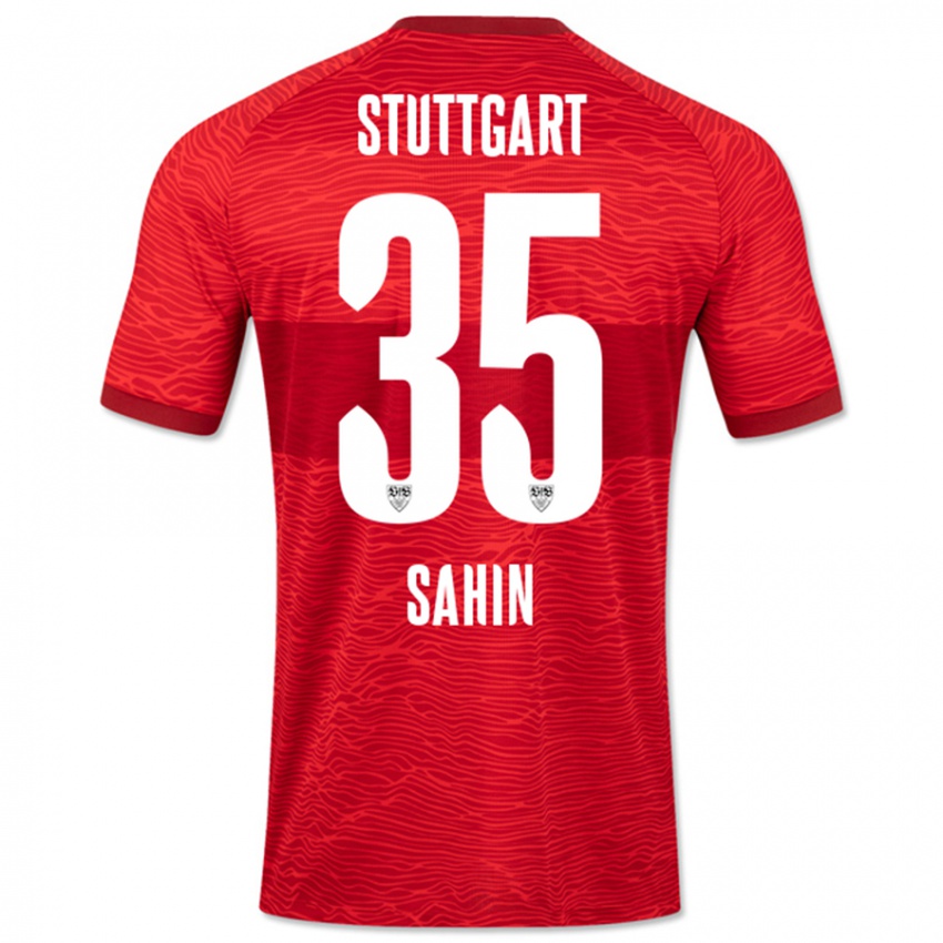 Mujer Camiseta Mehmet Sahin #35 Rojo 2ª Equipación 2023/24 La Camisa