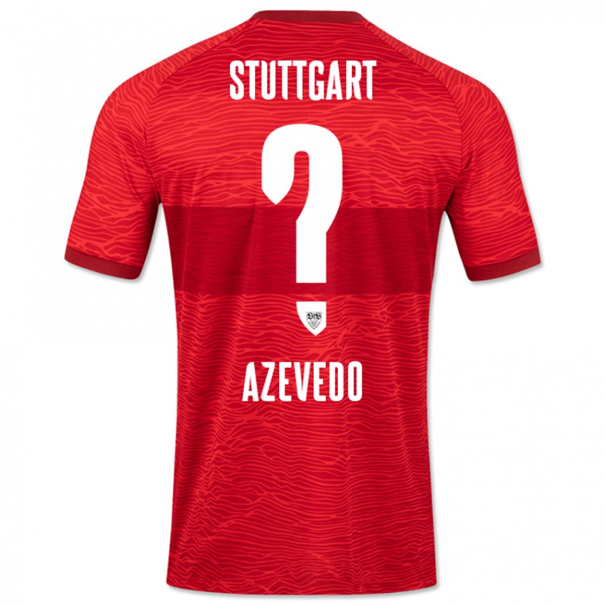 Mujer Camiseta Alexandre Azevedo #0 Rojo 2ª Equipación 2023/24 La Camisa