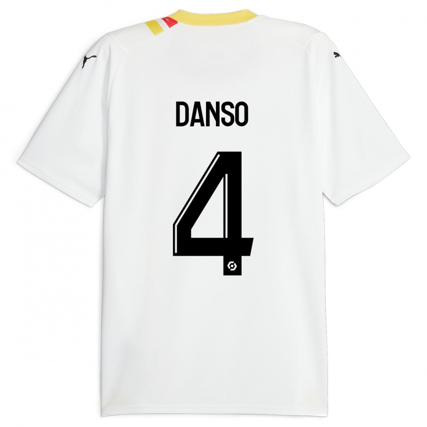 Mujer Camiseta Kevin Danso #4 Negro 2ª Equipación 2023/24 La Camisa