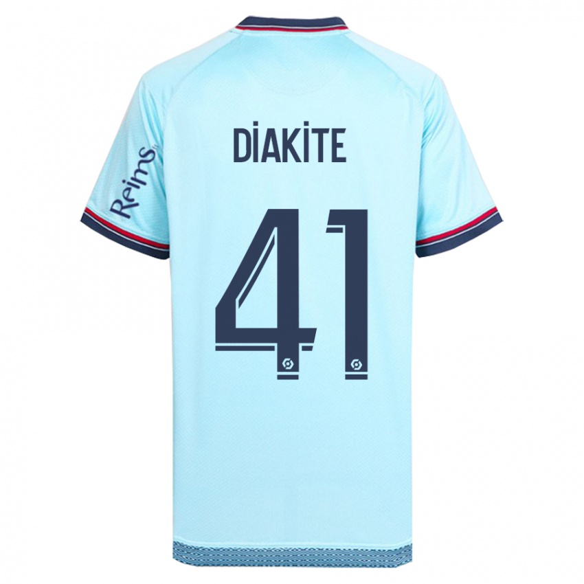 Mujer Camiseta Ibrahim Diakité #41 Cielo Azul 2ª Equipación 2023/24 La Camisa