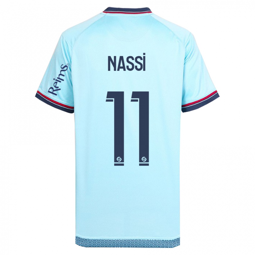 Mujer Camiseta Jade Nassi #11 Cielo Azul 2ª Equipación 2023/24 La Camisa