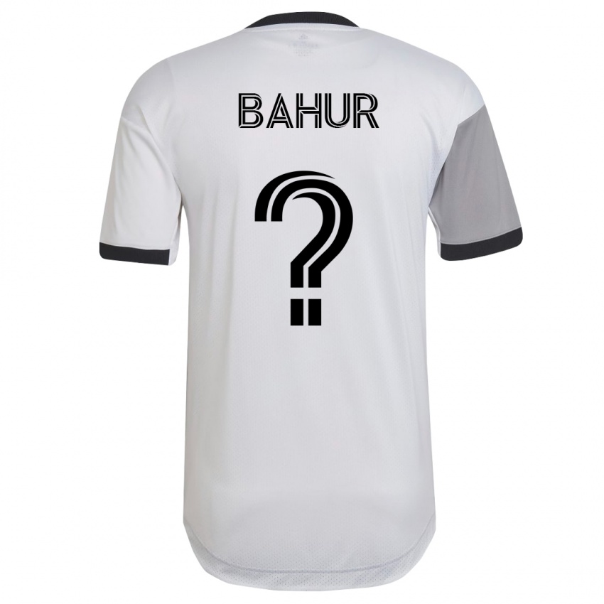 Mujer Camiseta Abdiasis Abdirahman Bahur #0 Blanco 2ª Equipación 2023/24 La Camisa