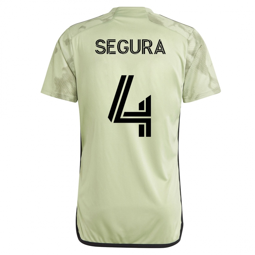 Mujer Camiseta Eddie Segura #4 Verde 2ª Equipación 2023/24 La Camisa