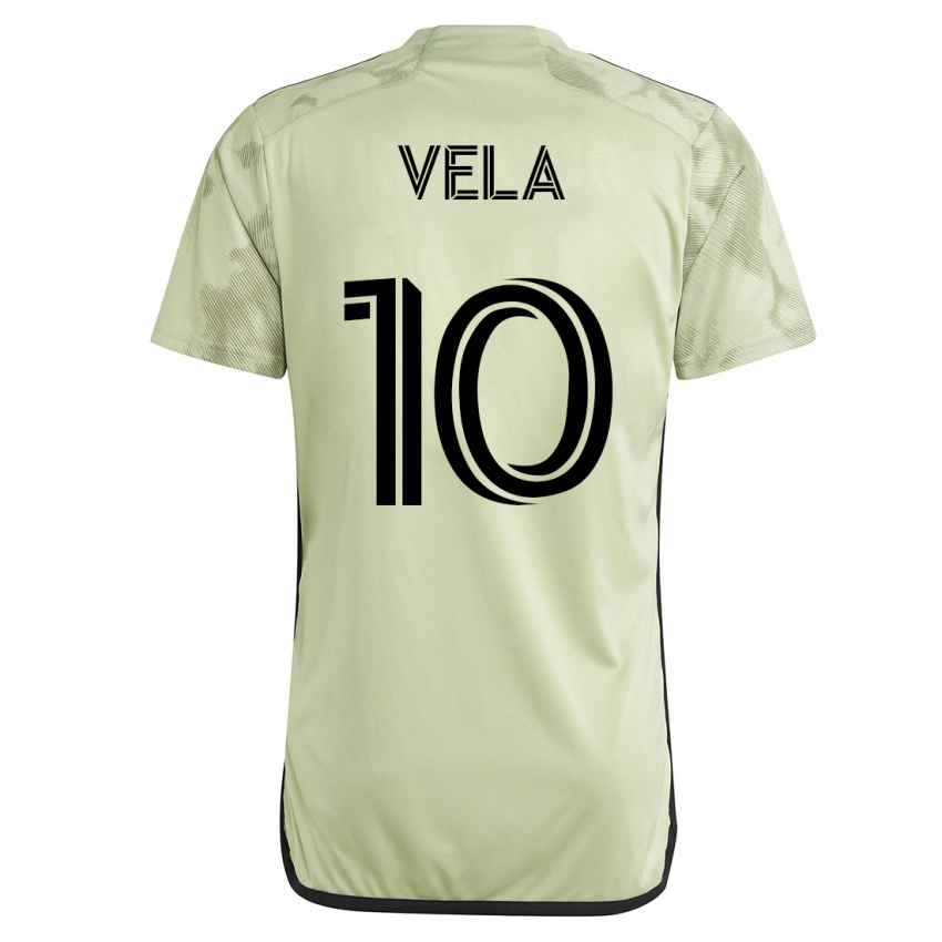 Mujer Camiseta Carlos Vela #10 Verde 2ª Equipación 2023/24 La Camisa