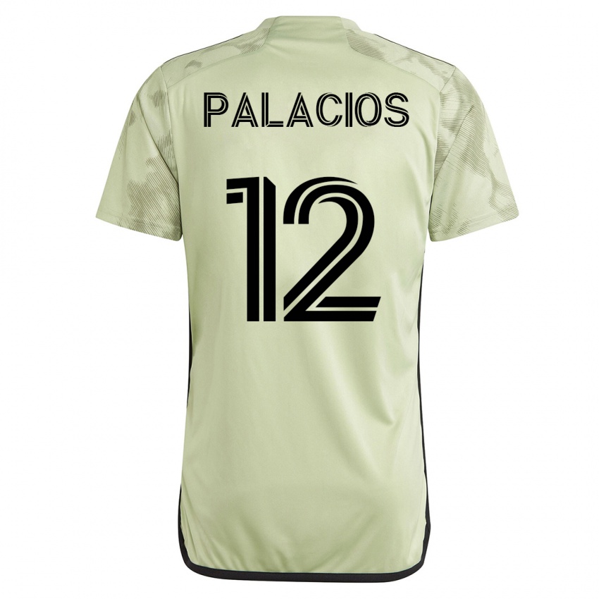 Mujer Camiseta Diego Palacios #12 Verde 2ª Equipación 2023/24 La Camisa