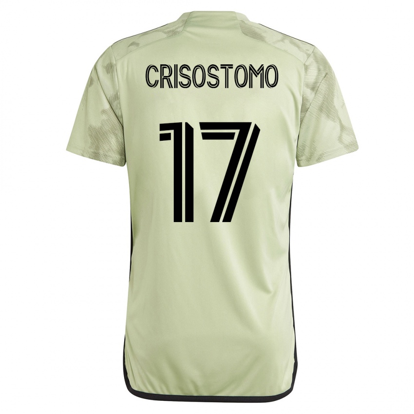 Mujer Camiseta Danny Crisostomo #17 Verde 2ª Equipación 2023/24 La Camisa