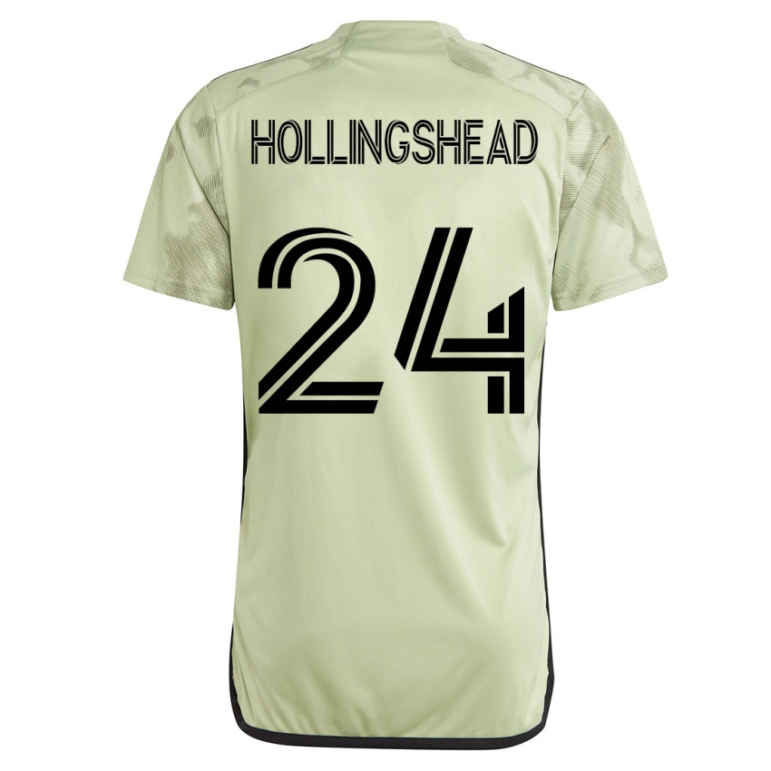 Mujer Camiseta Ryan Hollingshead #24 Verde 2ª Equipación 2023/24 La Camisa