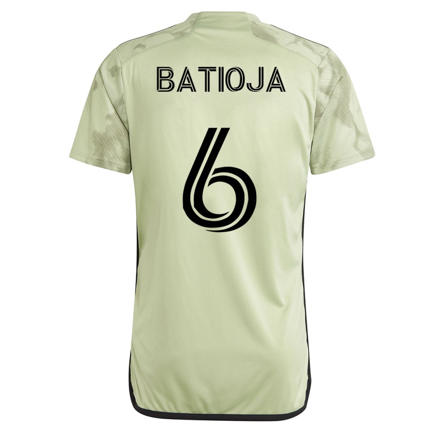 Mujer Camiseta Jeremy Batioja #6 Verde 2ª Equipación 2023/24 La Camisa