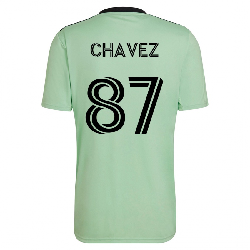 Mujer Camiseta Alfonso Ocampo-Chávez #87 Verde Claro 2ª Equipación 2023/24 La Camisa