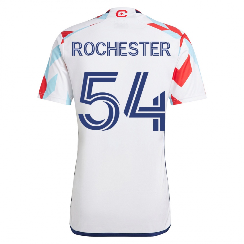 Mujer Camiseta Lamonth Rochester #54 Blanco Azul 2ª Equipación 2023/24 La Camisa