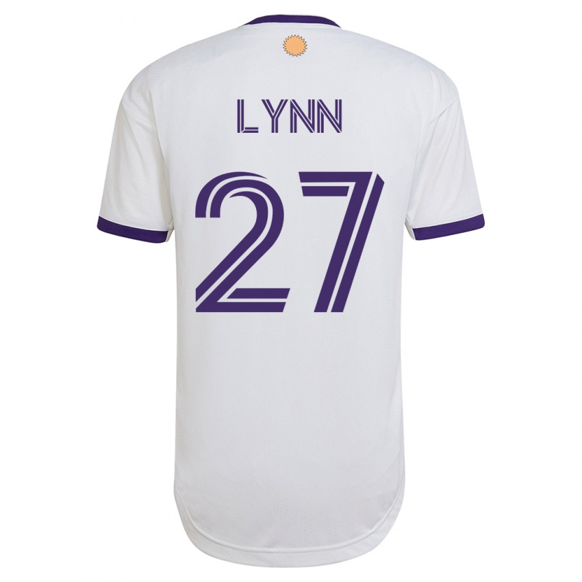 Mujer Camiseta Jack Lynn #27 Blanco 2ª Equipación 2023/24 La Camisa