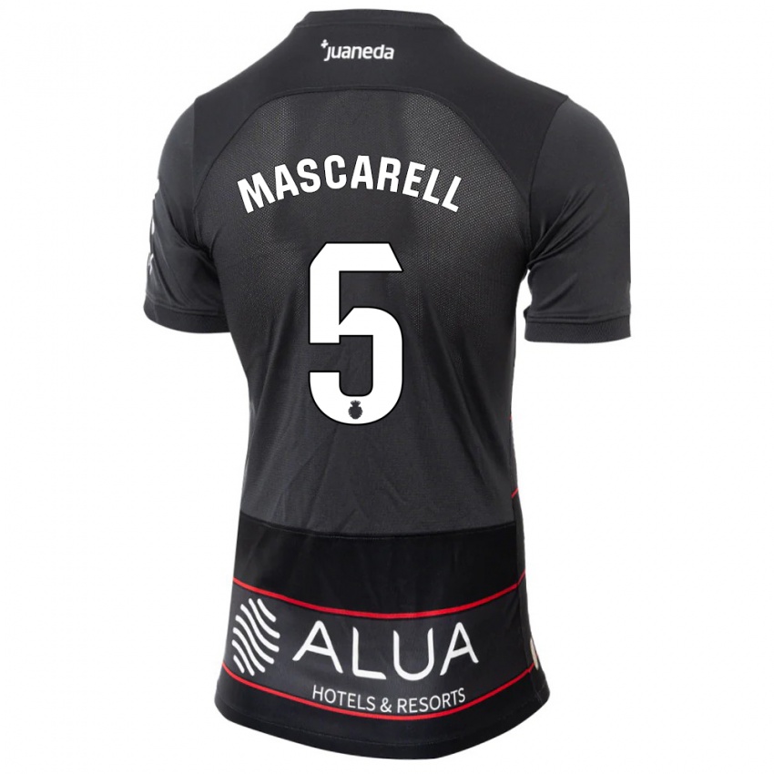 Mujer Camiseta Omar Mascarell #5 Negro 2ª Equipación 2023/24 La Camisa