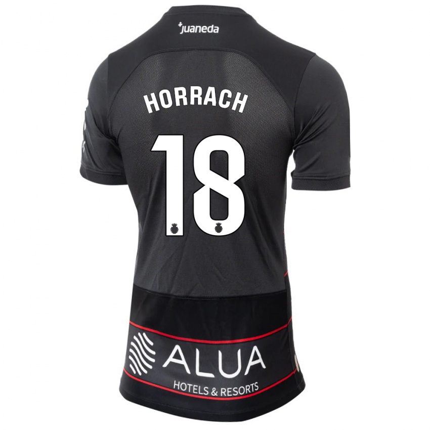 Mujer Camiseta Barto Horrach #18 Negro 2ª Equipación 2023/24 La Camisa
