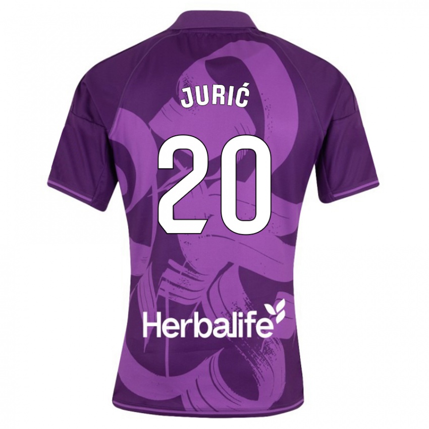 Mujer Camiseta Stanko Juric #20 Violeta 2ª Equipación 2023/24 La Camisa